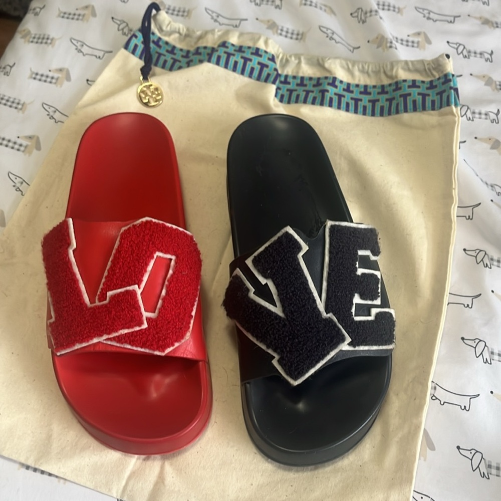 Tory Burch LOVE sandals in blue